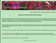 Tablet Screenshot of hawkhillorchids.com
